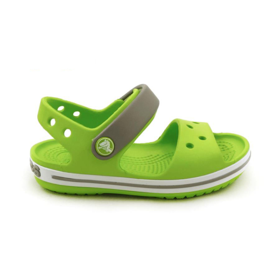 Gyerekszandál, zöld-szürke. CROCS Crocband Sandal K green-smoke. C10