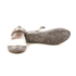 Bőr balerina cipő, fehér-ezüst. D.D.STEP 046-613 white. 25