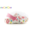 Gyerekpapucs, fehér-rózsaszín. COQUI 8701 Little Frog white-pink princess amulet. 20-21