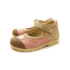 Supinált bőr balerina cipő, arany-rózsaszín. SZAMOS 3243-50759. 30